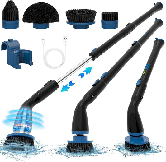 Electric Spin Scrubber, Cordless Cleaning Brush